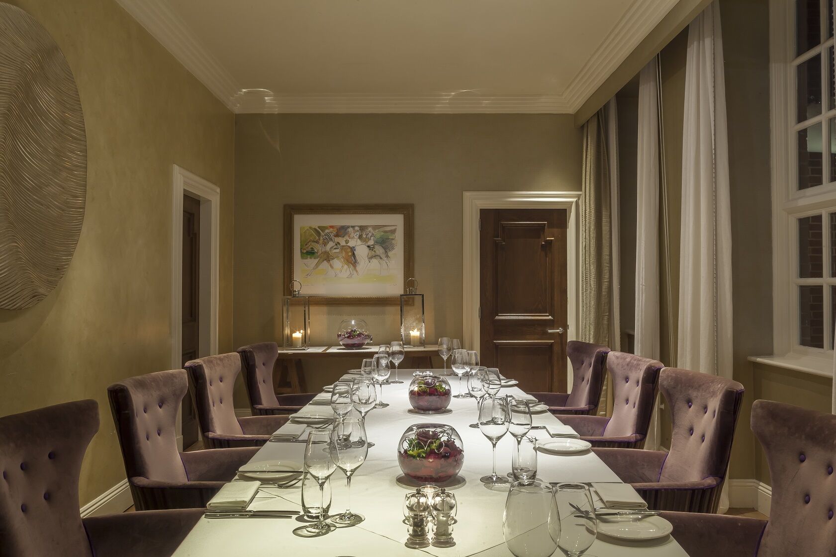 The Roseate Reading Hotell Exteriör bild The private dining room at the restaurant